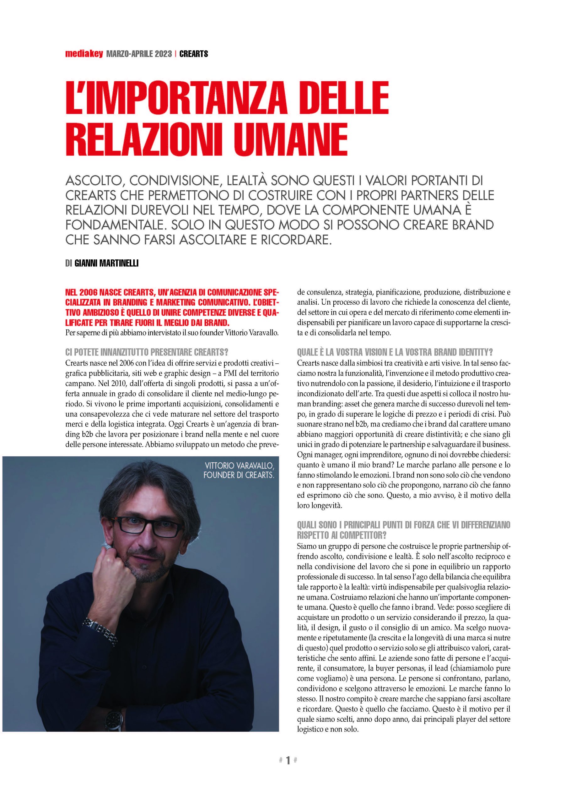 Crearts! l'importanza delle relazioni umane